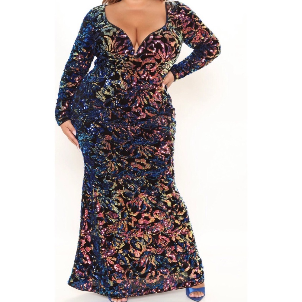 Magical Moment Sequin Maxi Gown